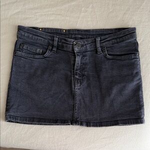 Prada Dark Gray Mini Skirt